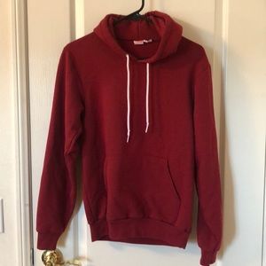 Red american apparel hoodie